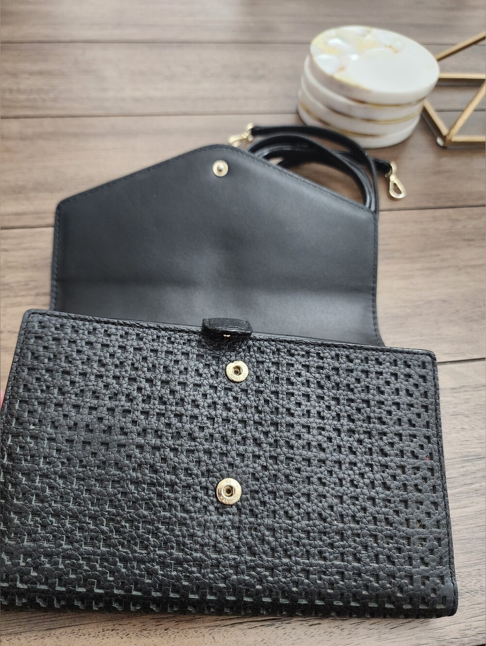 kate spade New York Black Leather Crossbody Bag - Picture 8 of 16